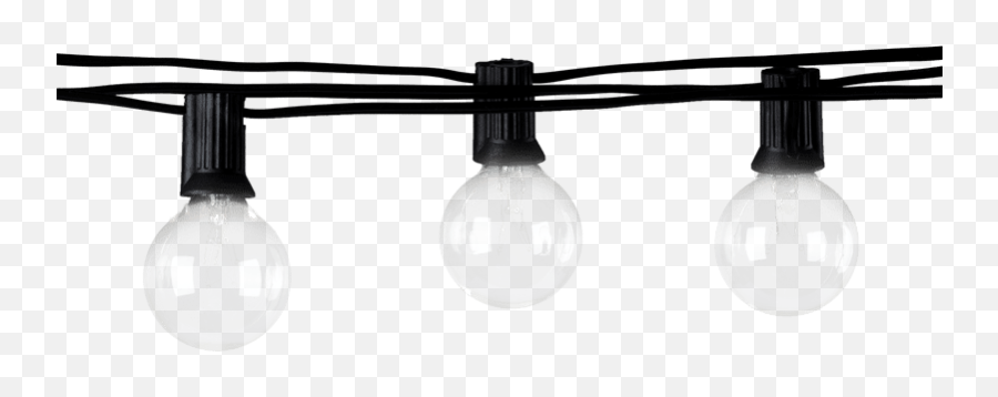 Solar String Lights G40 - Incandescent Light Bulb Emoji,String Lights Png