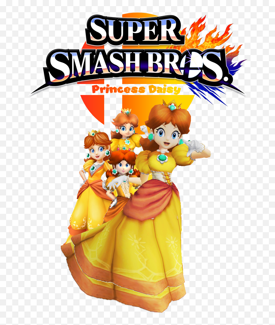 Princess Daisy Png - Here Is The Super Smash Bros For Super Smash Bros Wii U Logo Emoji,Wii U Logo