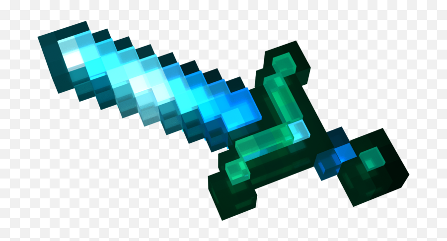 Minecraft Png Swords - Minecraft Sword 3d Png Emoji,Minecraft Diamond Sword Png