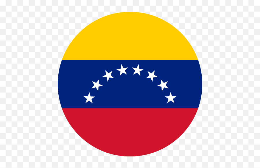 Vector Country Flag Of Venezuela - Venezuela Flag Circle Emoji,Venezuela Png