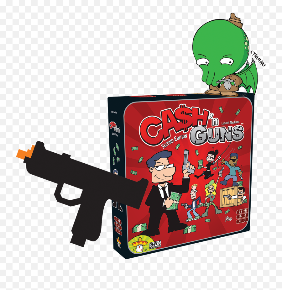 Cartoon Gun - Cash N Guns Png Download Original Size Png Gun And Cash Card Game Emoji,Guns Png