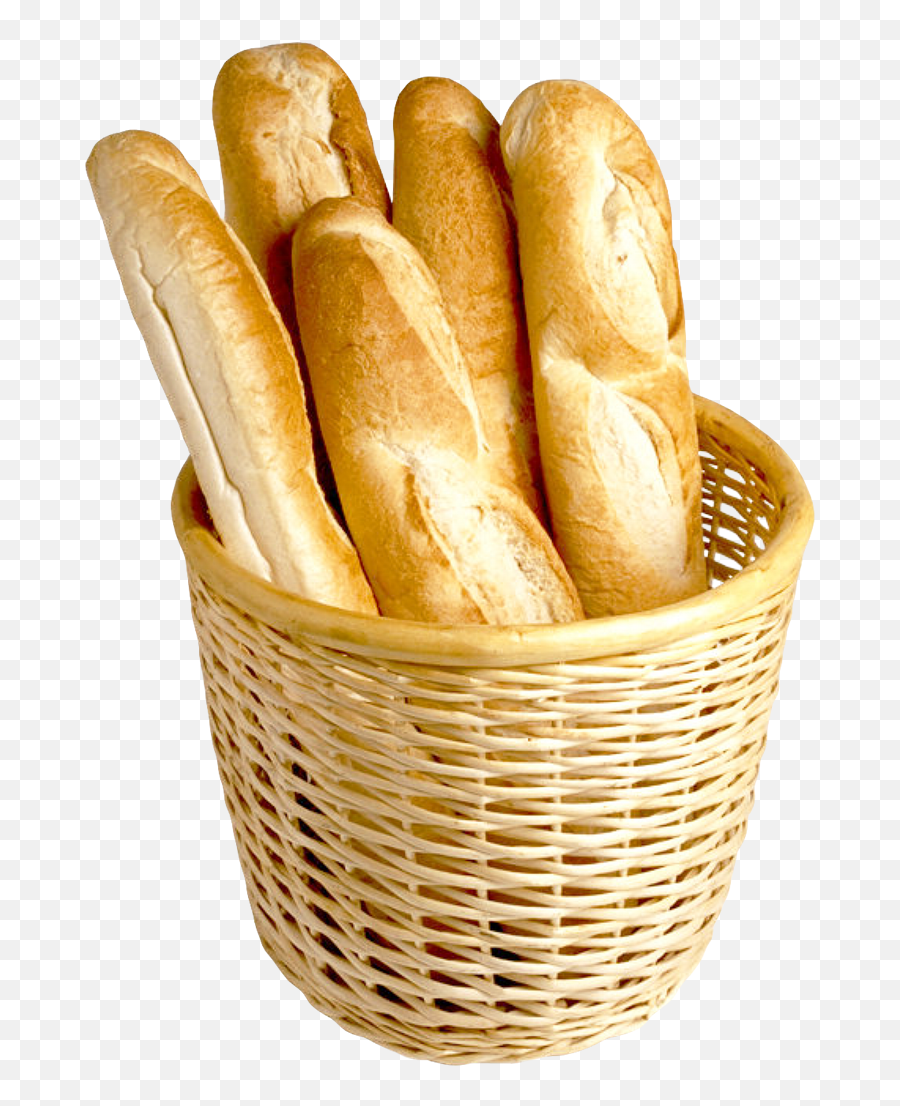 French Bread Food Png - Bread Basket Png Emoji,Baguette Png