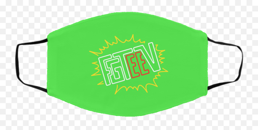 Fgteev Merch Fgteev Neon Logo Face Mask - Blackpool Fc Face Mask Emoji,Fgteev Logo