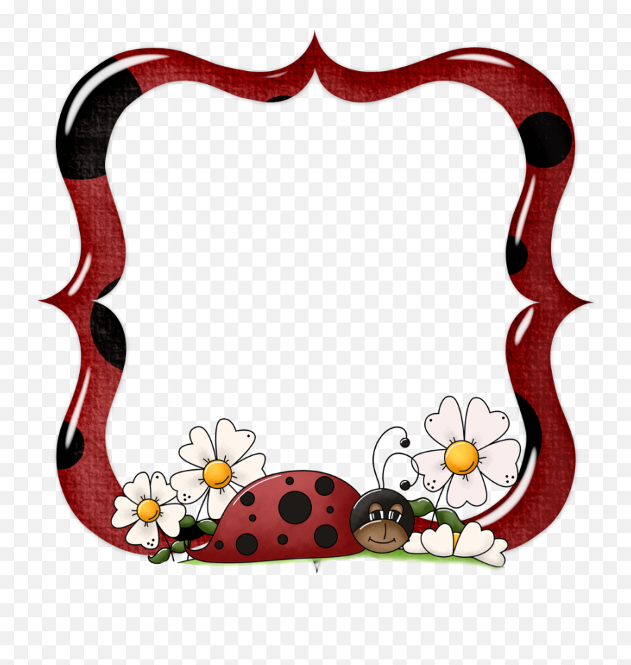 Frames Lady Bug Png Transparent Png - Moldura Ladybug Png Emoji,Ladybug Png