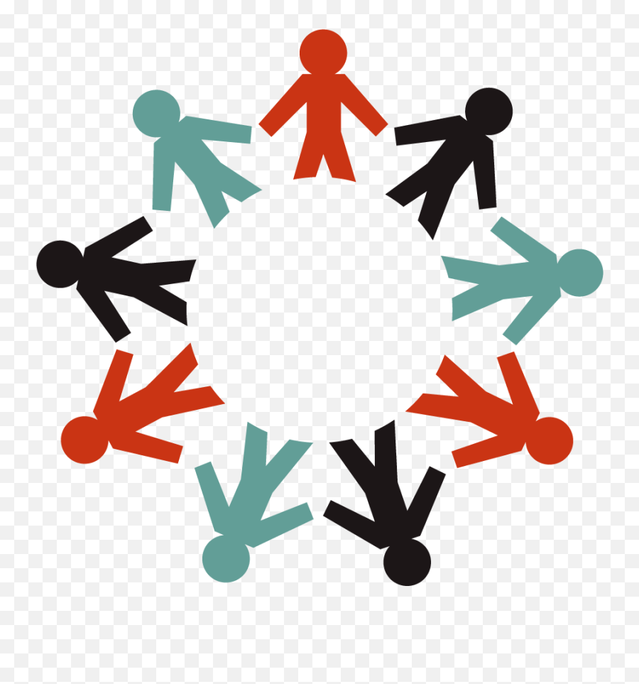 Circle Of Holding Hands Clipart - Circle Of People Holding Hands Png Emoji,People Holding Hands Clipart