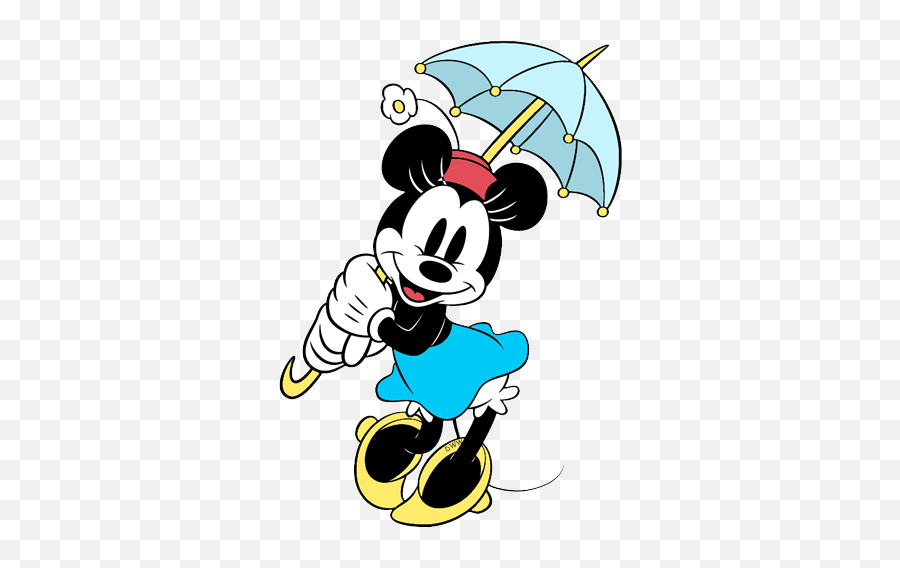 Classic Minnie Mouse Clip Art Images Minnie Mouse Clipart - Minnie Mouse Mickey Mouse With Umbrella Emoji,Minnie Mouse Clipart