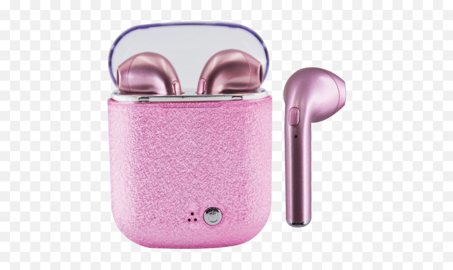 Iscream Pink Glitter Ear Buds - Glitter Earbuds Emoji,Pink Glitter Png