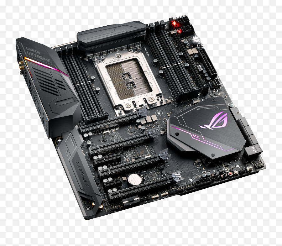 Asus Announces Trio Of X399 Motherboards For Ryzen - Threadripper Motherboard Asus Png Emoji,Motherboard Png
