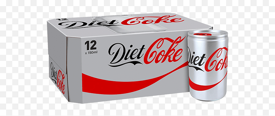 Diet Coke Mini Can 12 X 150ml - Cocacola Diet Coke Diet Coke Emoji,Diet Coke Png