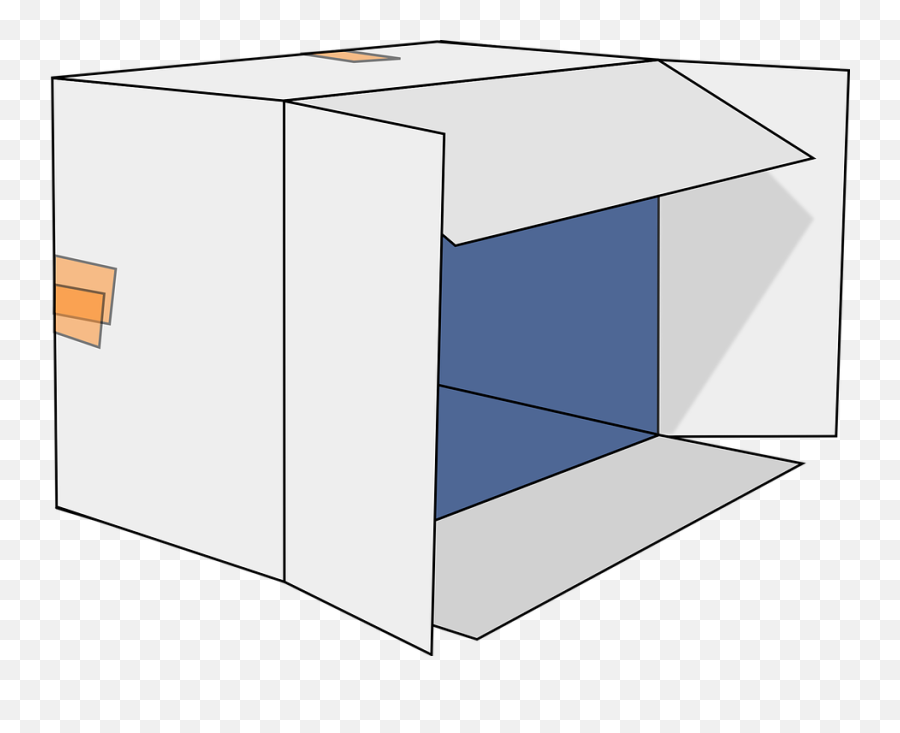 Open Box Clipart On Side - Clipartbarn Tipped Over Box Emoji,Box Clipart
