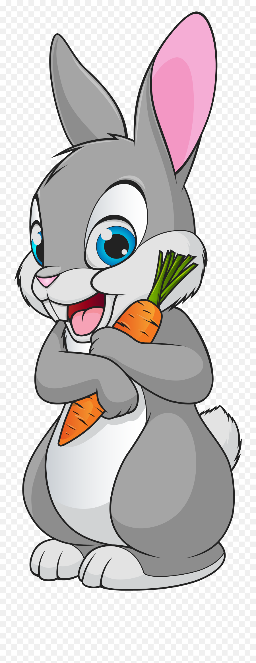 Cute Bunny Cartoon Transparent Clip Art - Bunny Cartoon Transparent Background Emoji,Bunny Transparent