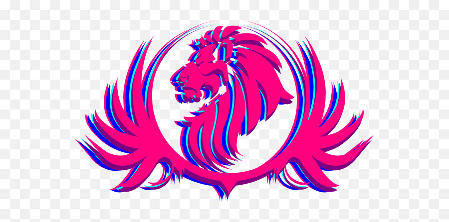 Pink Lion Crest Clip Art - Logo Pink Lion Png Emoji,Lion Crest Logo