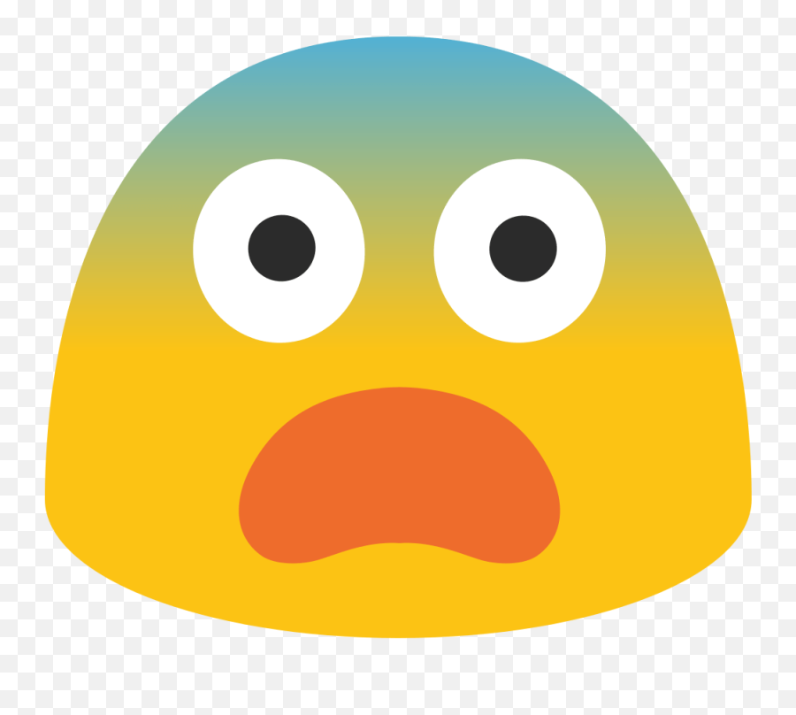 Emoji Scared Face - Android Scared Emoji,Scared Face Png