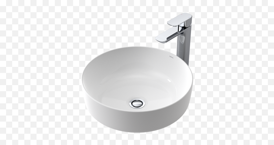 Counter Bathroom Sink Top View Png - Decoomo Round Basin Above Counter Emoji,Bathtub Clipart Black And White