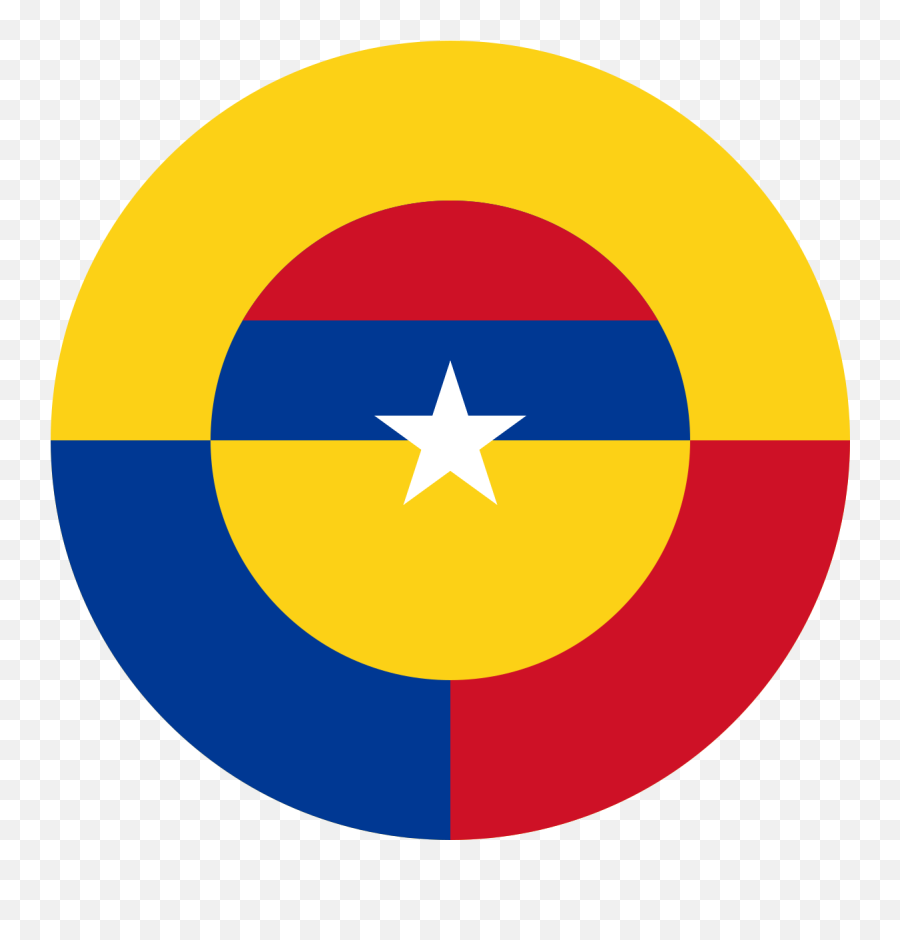 Roundel Of Colombia Emoji,Colombian Flag Png