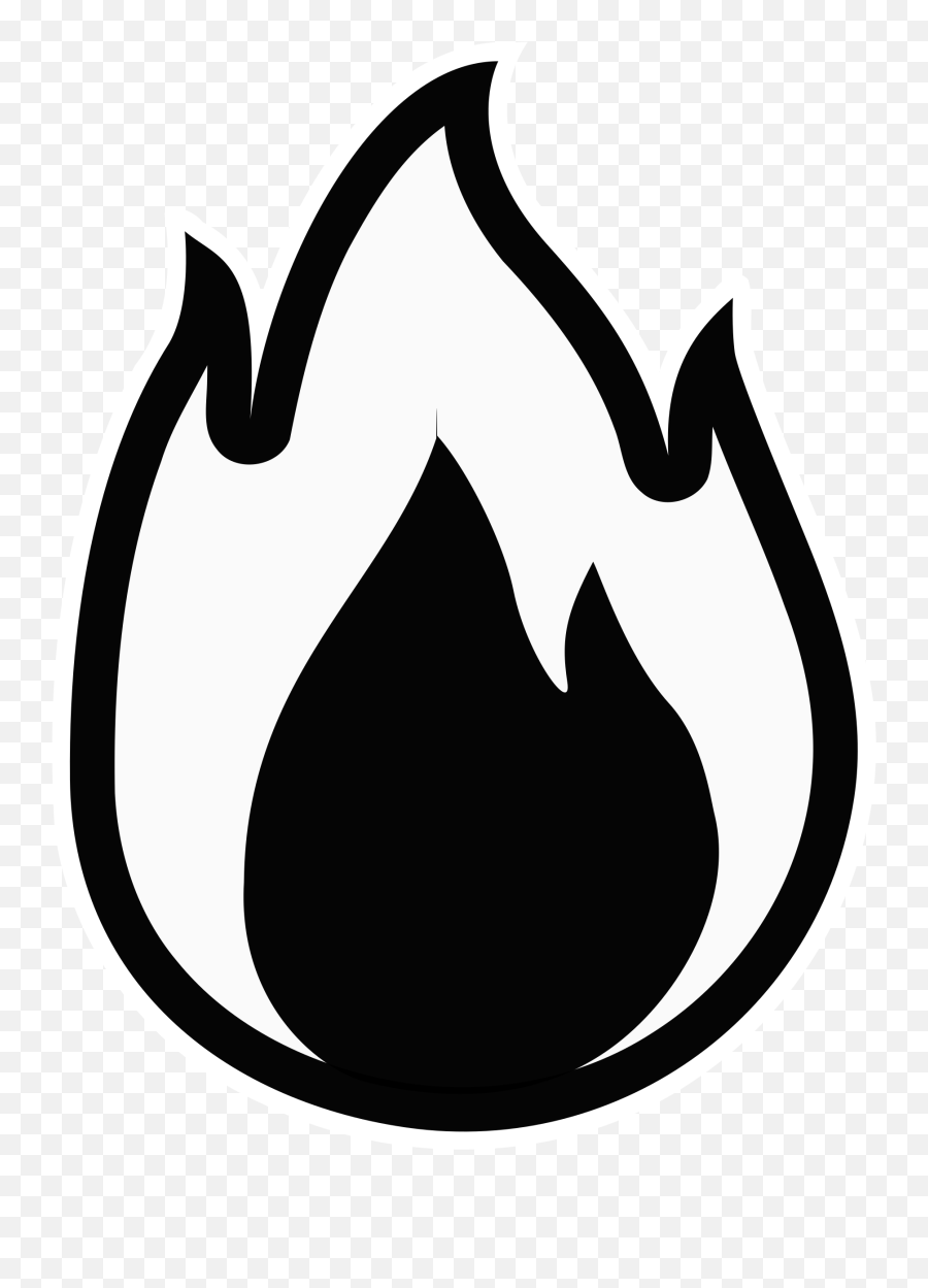 Clipart Fire Monochrome Regarding Fire - Simple Fire Draw Easy Emoji,Fire Clipart