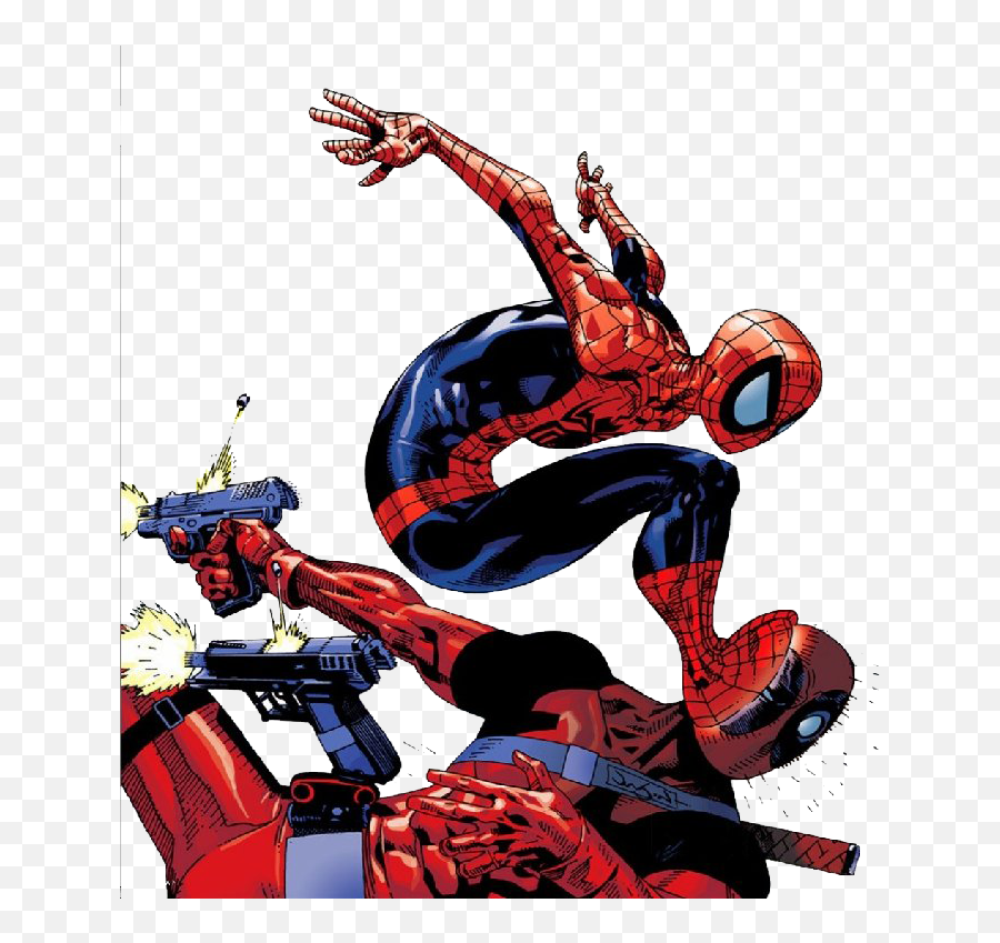 Spiderman And Deadpool Png Hd - Spider Man Deadpool Emoji,Deadpool Png