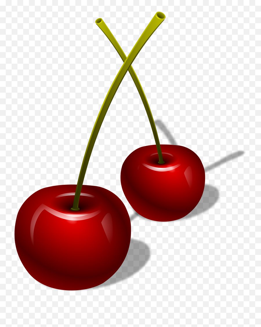 Cherry Png Clip Art Cherry Transparent - Cherry Big And Small Emoji,Cherry Clipart