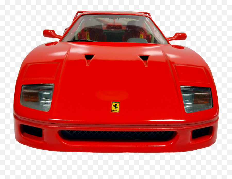 Front Of The Beautiful Red Ferrari Car With Colorful Logo Emoji,Logo For Car