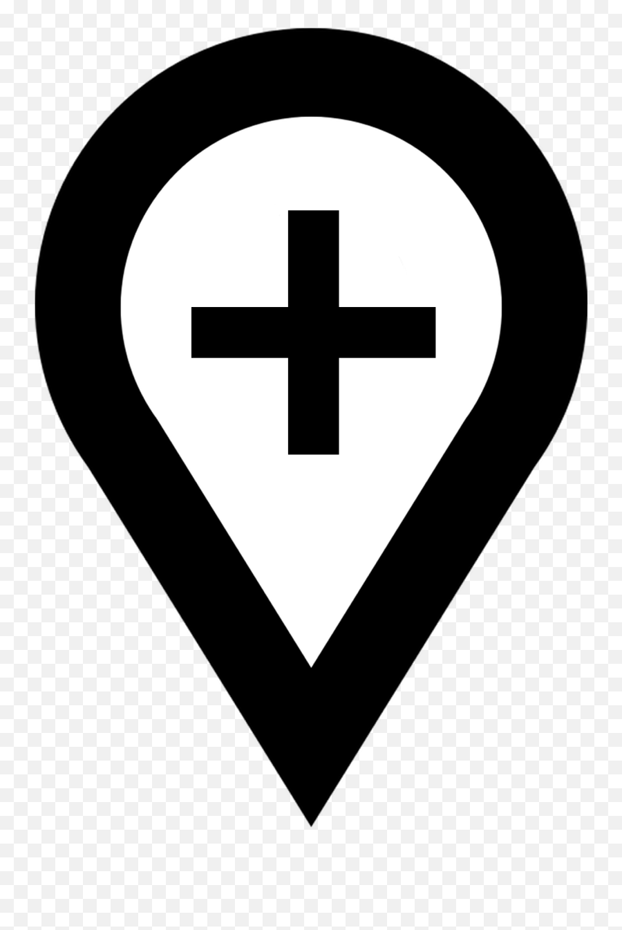 Map Location Icon Drawing - Ícone Hospital Emoji,Location Icon Png