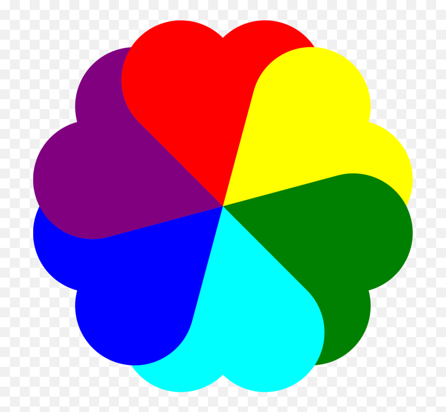 Heartflowerleaf Png Clipart - Royalty Free Svg Png Emoji,Rainbow Heart Transparent