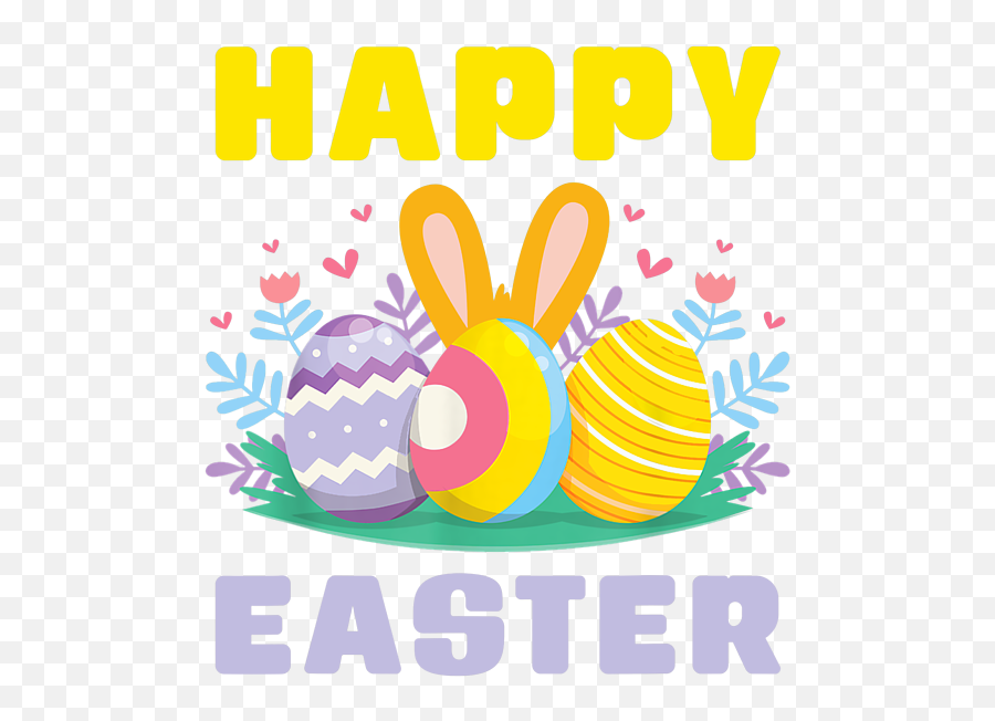Happy Easter Colorful Easter Eggs Easter Shirt Portable Emoji,Easter Eggs Transparent