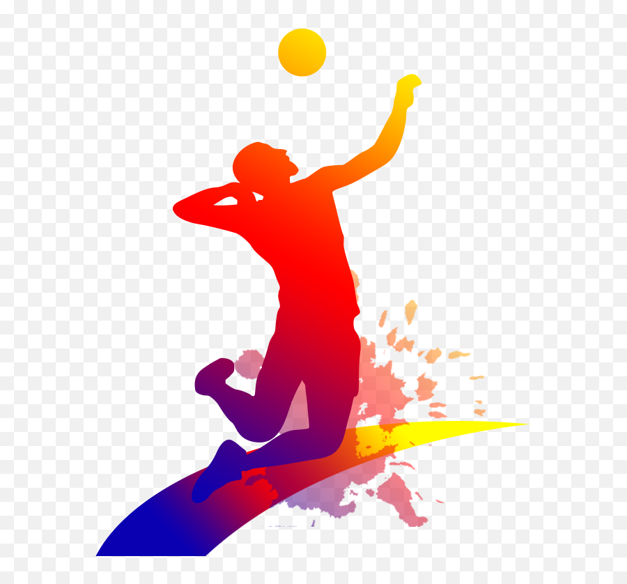 Download Free Playing Volleyball People Free Transparent - Vector Volleyball Png Emoji,Volleyball Png