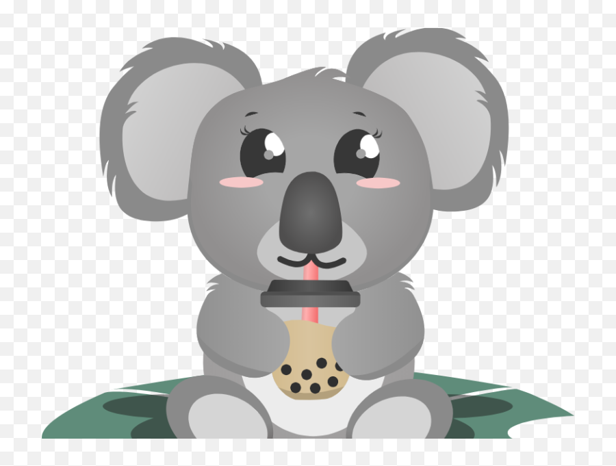 Boba Koala By Diem Nguyen On Dribbble Emoji,Boba Tea Clipart