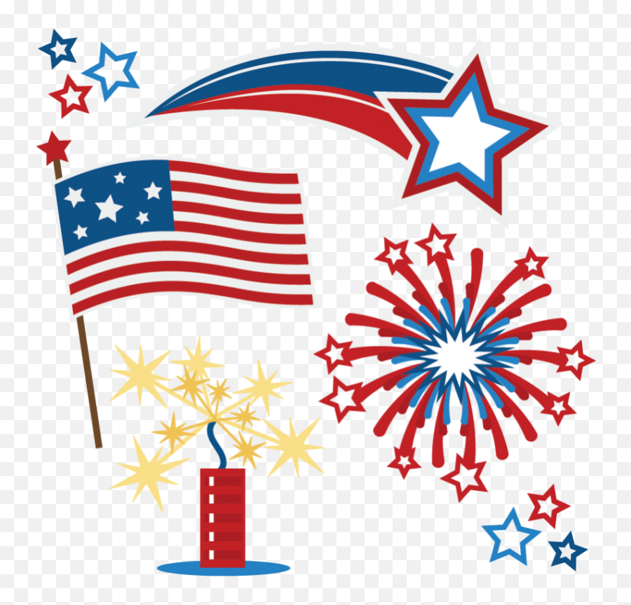 Library Of Free Clipart Black And White Library Vector - 4th July Firework Svg Emoji,Fireworks Clipart