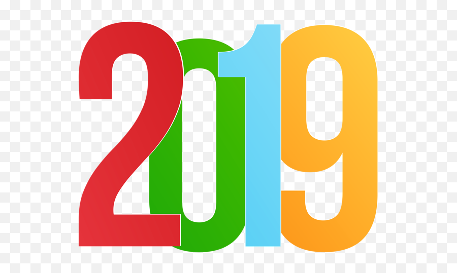 2019 Year Png - Clipart 2019 Png Emoji,2019 Png