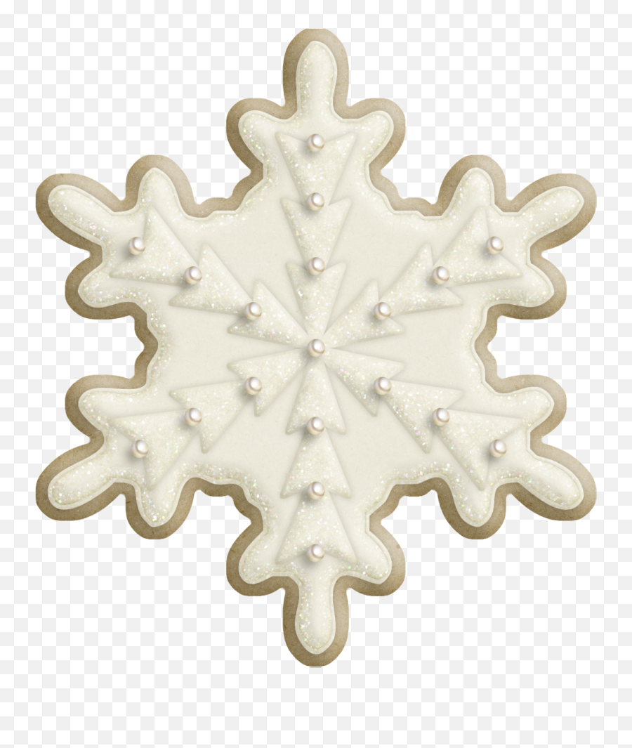 Clipart Snowflake Cookie Clipart Snowflake Cookie - Decorative Emoji,Christmas Cookies Clipart