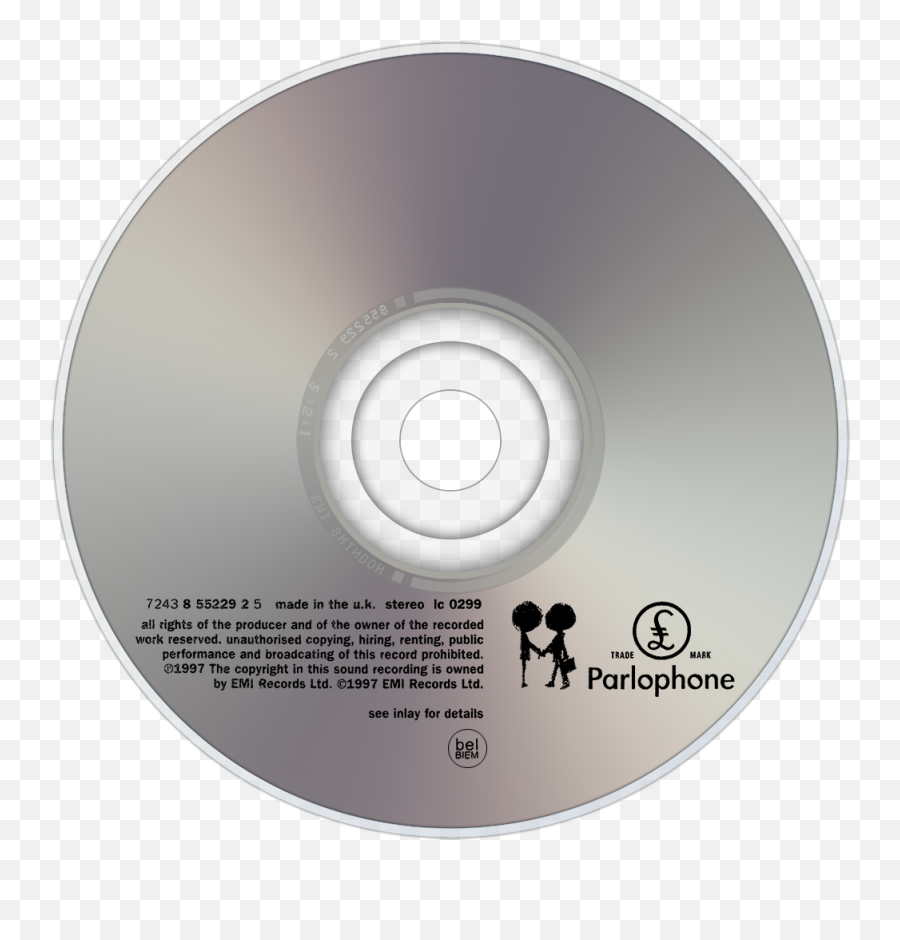 Download Hd Compact Cd Dvd Disk Png Image - Ok Computer Cd Radiohead Ok Computer Disk Emoji,Compact Disc Logo