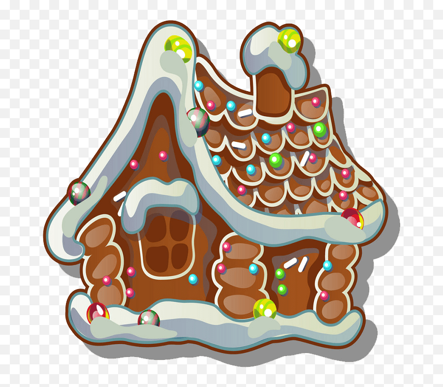 Adorable Gingerbread House Clipart Transparent - Clipart World Casa De Chocolate Desenho Emoji,House Clipart