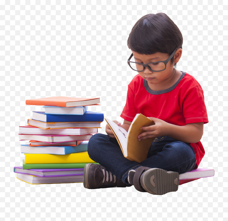 Reading Transparent Png - Child Reading Png Transparent Reading Book No Background Emoji,Children Reading Clipart