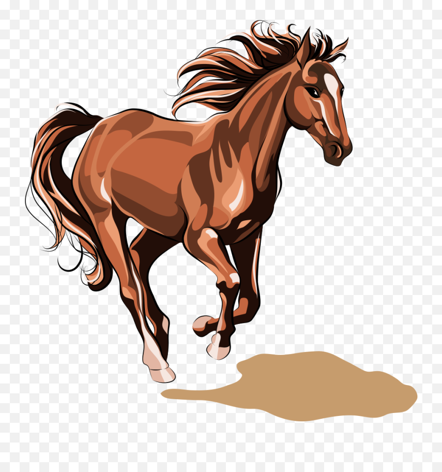 Brown Horse Png Image Download - Horse Vector Illustration Transparent Horse Vector Png Emoji,Horse Png