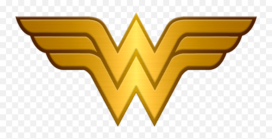 Wonder Woman Logo Metallic Transparent - Transparent Background Wonder Woman Logo Emoji,Wonder Woman Logo