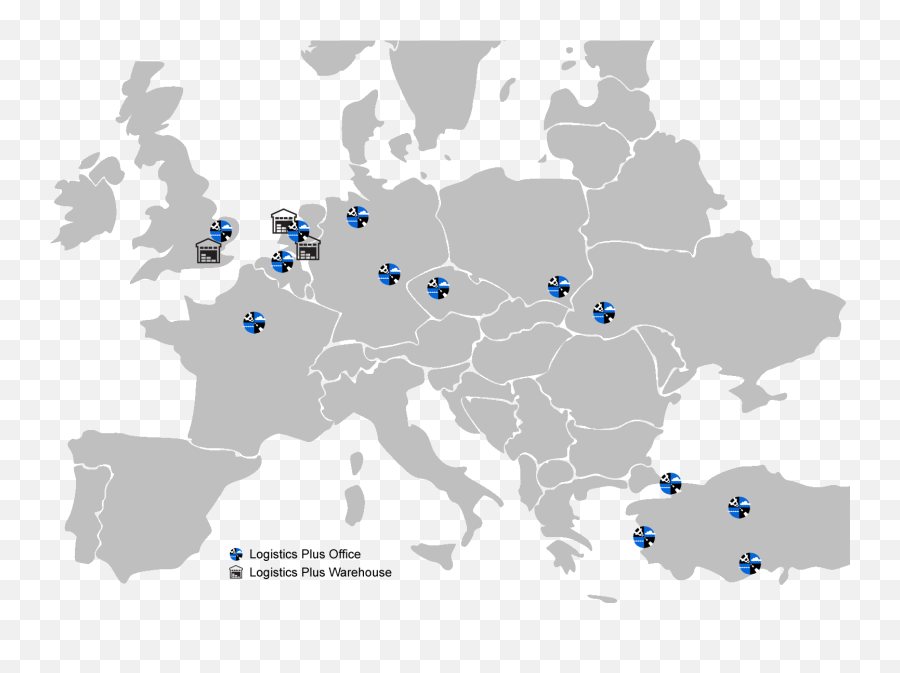 European Logistics - Logistics Plus Europe Map Vector Png Emoji,Europe Map Png