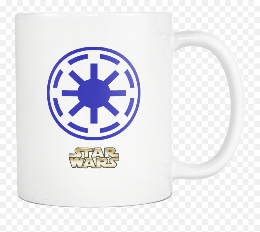 Starwars Mug Republic Symbol - Grand Army Of The Republic Star Wars Republic Logo Emoji,Star Wars Republic Logo