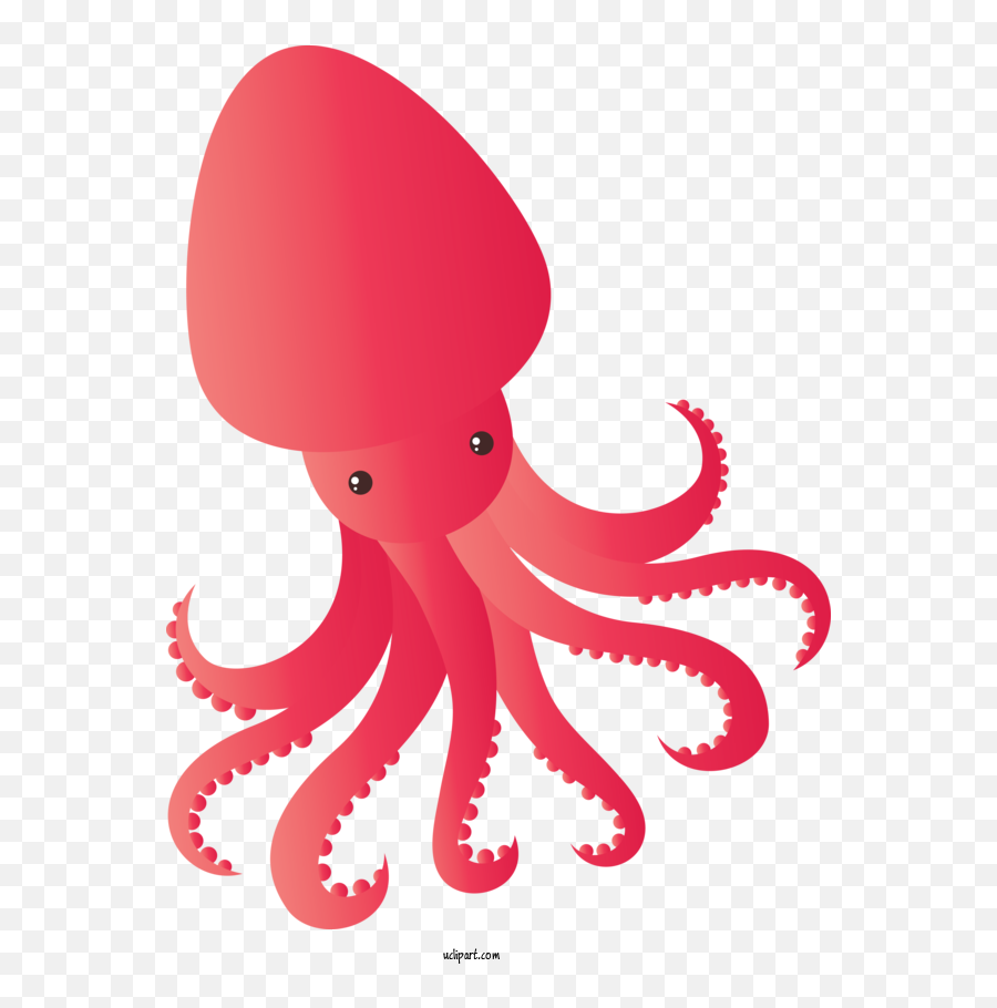 Animals Octopus Giant Pacific Octopus - Common Octopus Emoji,Octopus Transparent