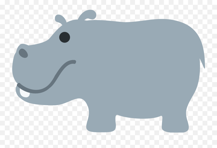 Hippopotamus Emoji Clipart Free Download Transparent Png,Hippopotamus Clipart