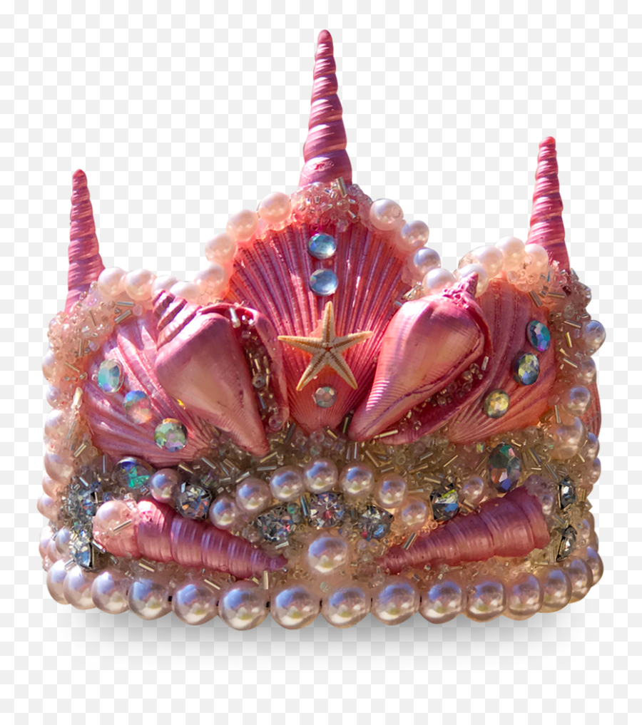 Pink Majestic Mermaid Crown - Mermaid Crown Png Full Size Emoji,Pink Crown Png