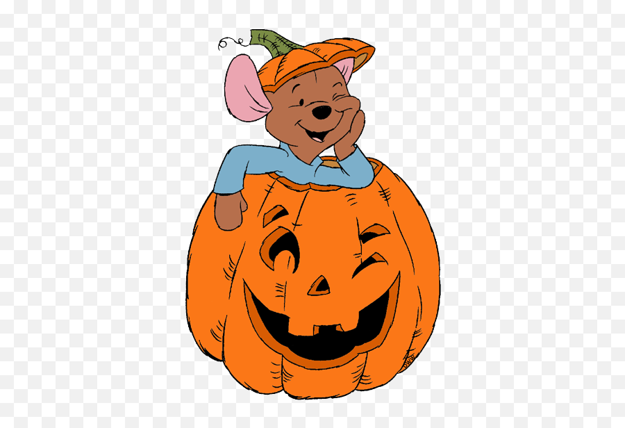 Disney Halloween Clip Art 5 Disney Clip Art Galore - Winnie The Pooh Halloween Clipart Emoji,Pumpkins Clipart