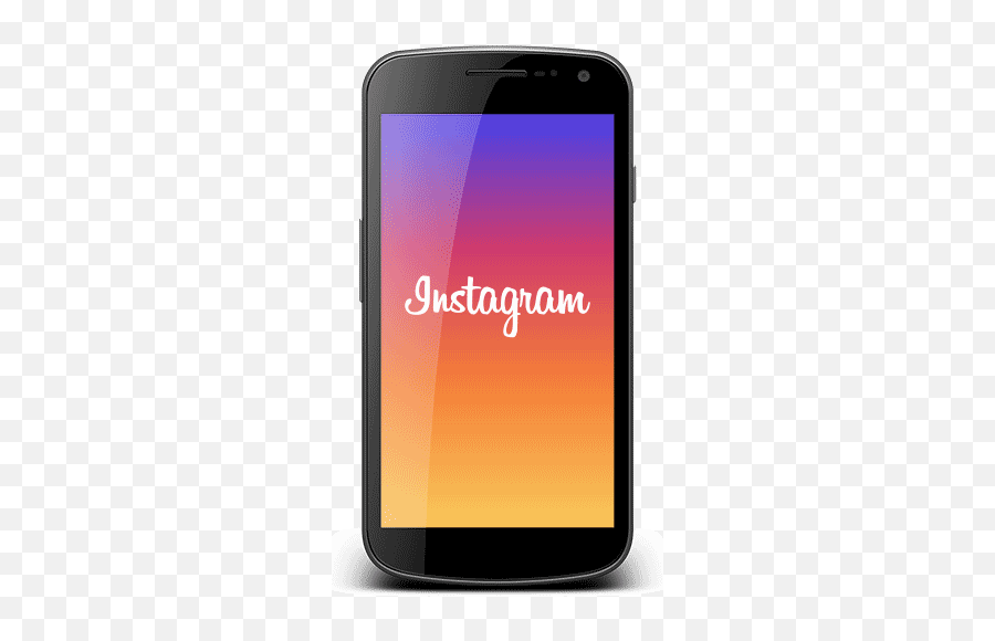 Social Media - Instagram Logo On A Phone Emoji,Facebook Instagram Logo