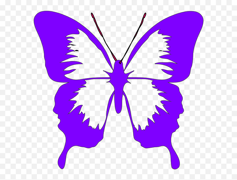 Purple Butterfly Wings Svg Clipart Emoji,Butterfly Wing Clipart