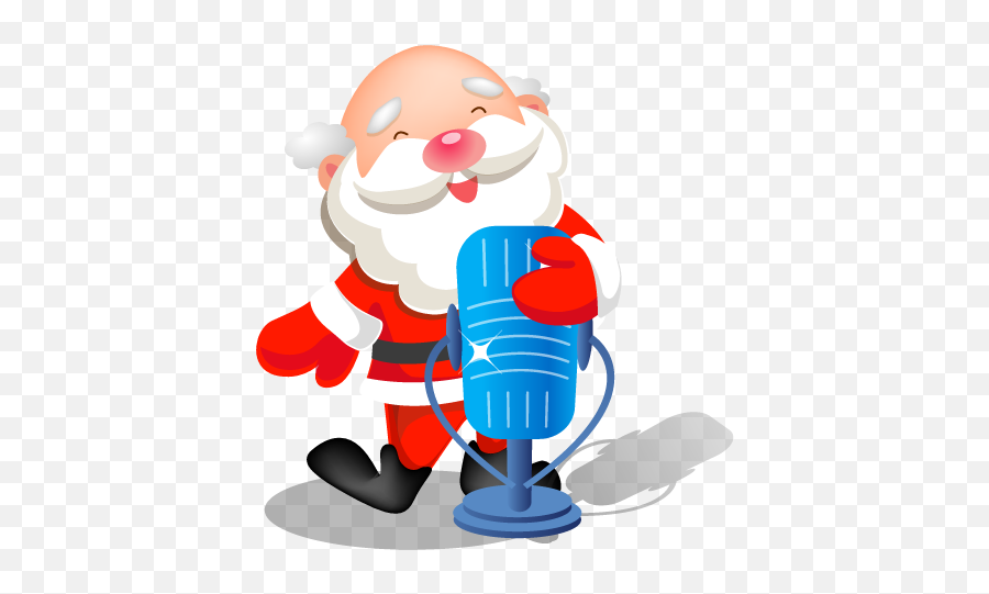 Download Santa Free Png Transparent - Santa Claus Singing Png Emoji,Santa Clipart