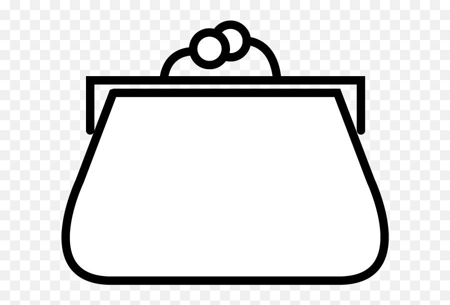 Pin Purse Black And White Clipart - Black And White Drawing Purse Drawing Png Emoji,Purse Clipart