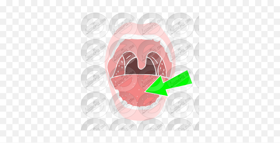 Tongue Stencil For Classroom Therapy Use - Great Tongue Canine Tooth Emoji,Tongue Clipart