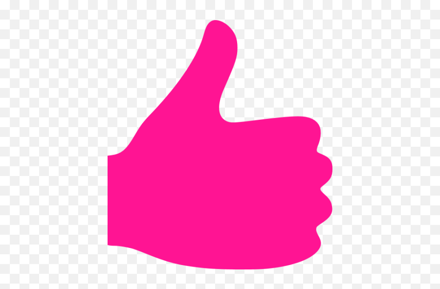 Deep Pink Thumbs Up Icon - Free Deep Pink Hand Icons Thumbs Up Sign Pink Emoji,Thumbs Down Clipart