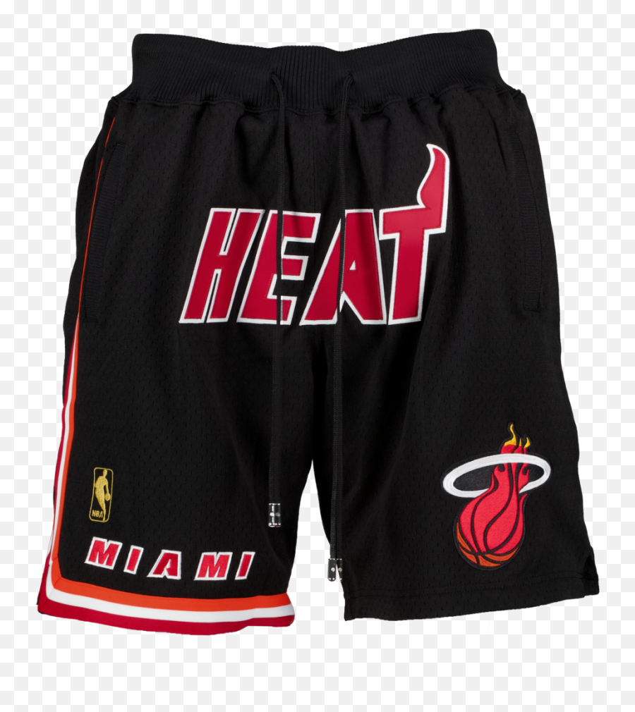 Mitchell U0026 Ness X Just Don Miami Heat Shorts - Boardshorts Emoji,Miami Heat Logo