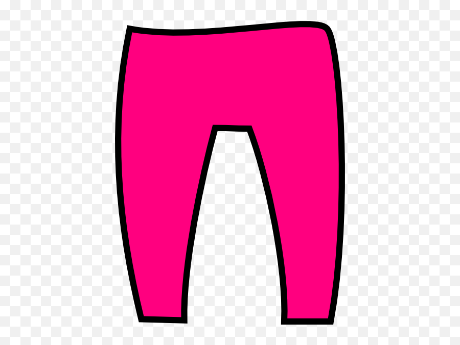 Pink Trousers Clip Art At Clker - Pink Pants Clipart Png Emoji,Jeans Clipart